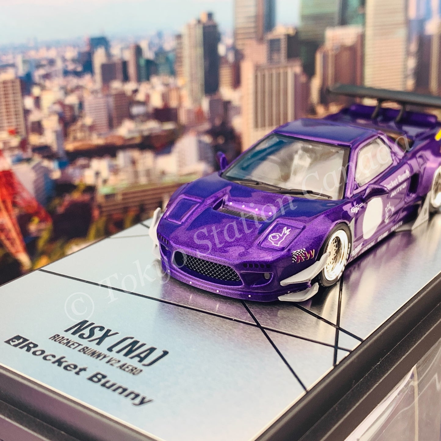 INNO64 1/64 NSX (NA) ROCKET BUNNY V2 AERO Metallic Purple IN64-NSXP-MP