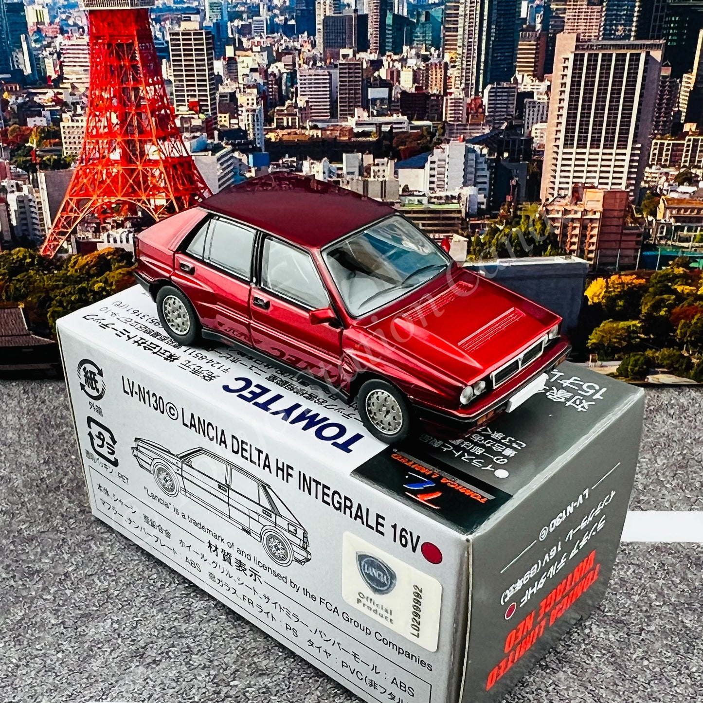 TOMYTEC Tomica Limited Vintage NEO 1/64 Lancia Delta HF Integrale 16V (wine) LV-N130c