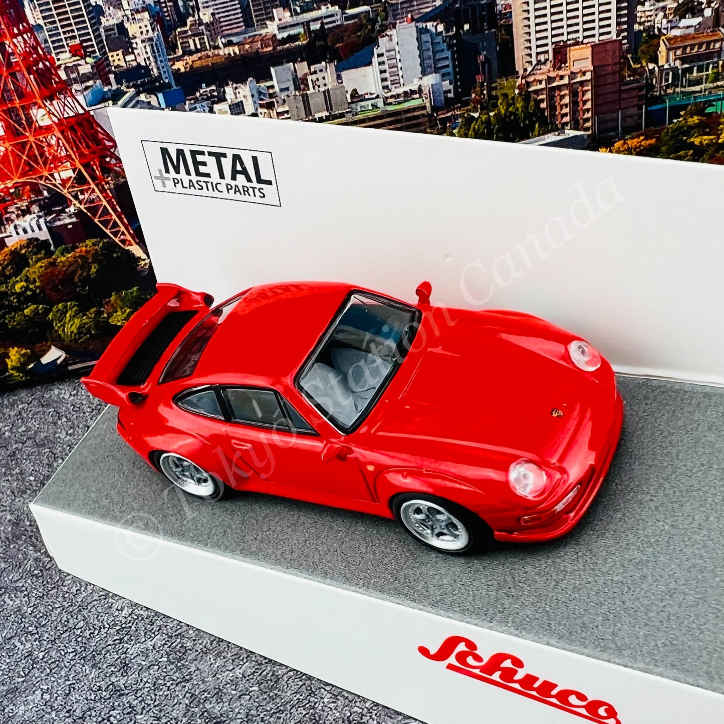 Schuco 1/64 Porsche 911 GT2 Red 452027100