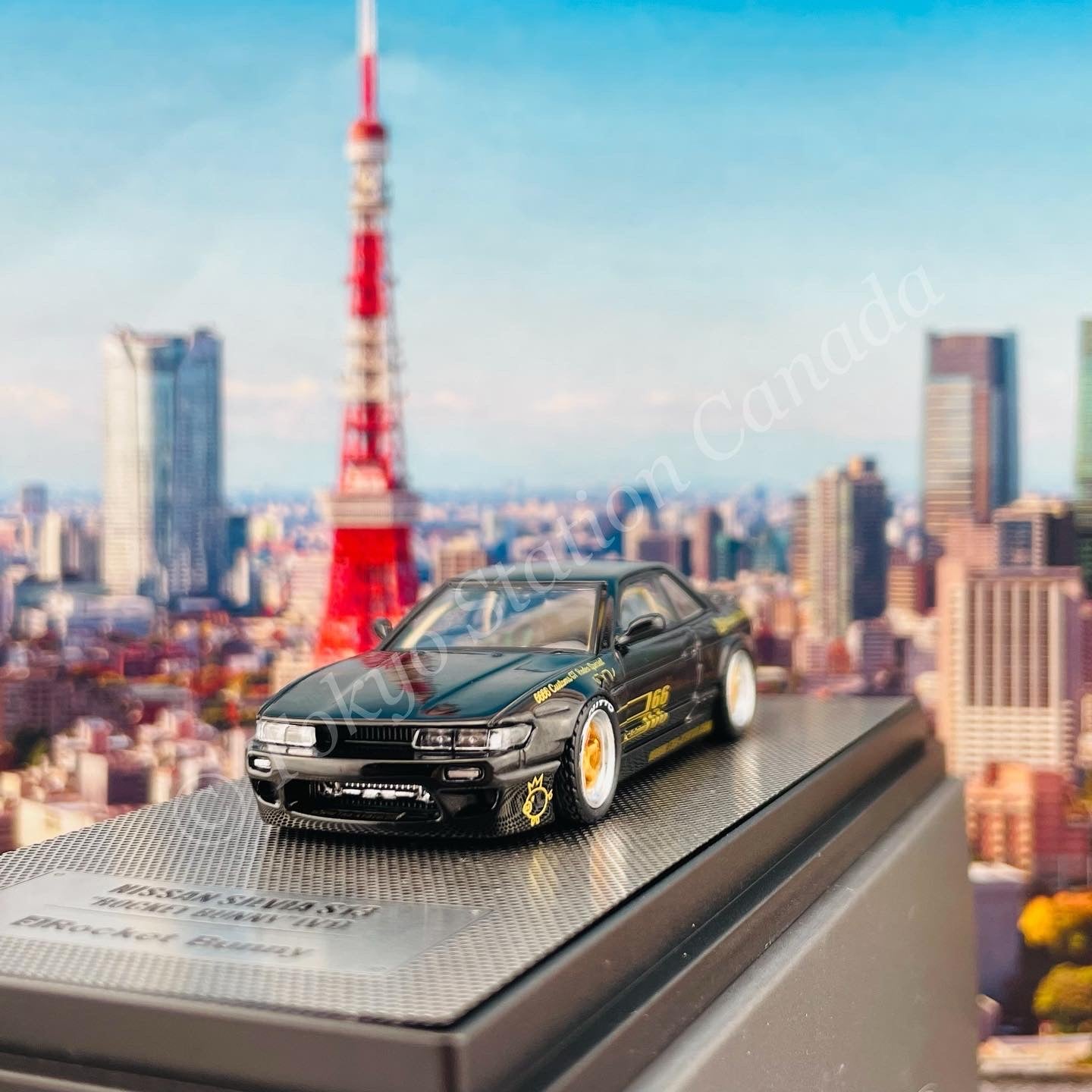 INNO64 1/64 NISSAN SILVIA S13 PANDEM ROCKET BUNNY Black IN64-S13V1-BLA