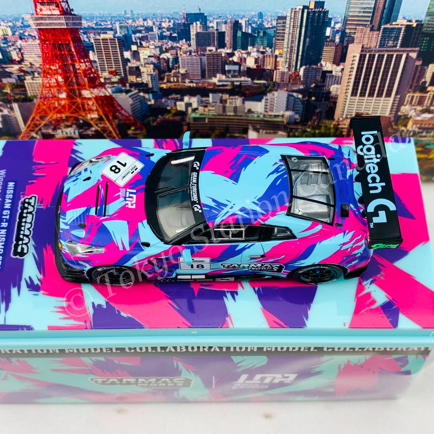 Tarmac Works 1/64 COLLAB64 Nissan GTR Nismo GT3 Winner of Legion of Racers X Tarmac Works Livery Contest 2020 T64-005-LOR
