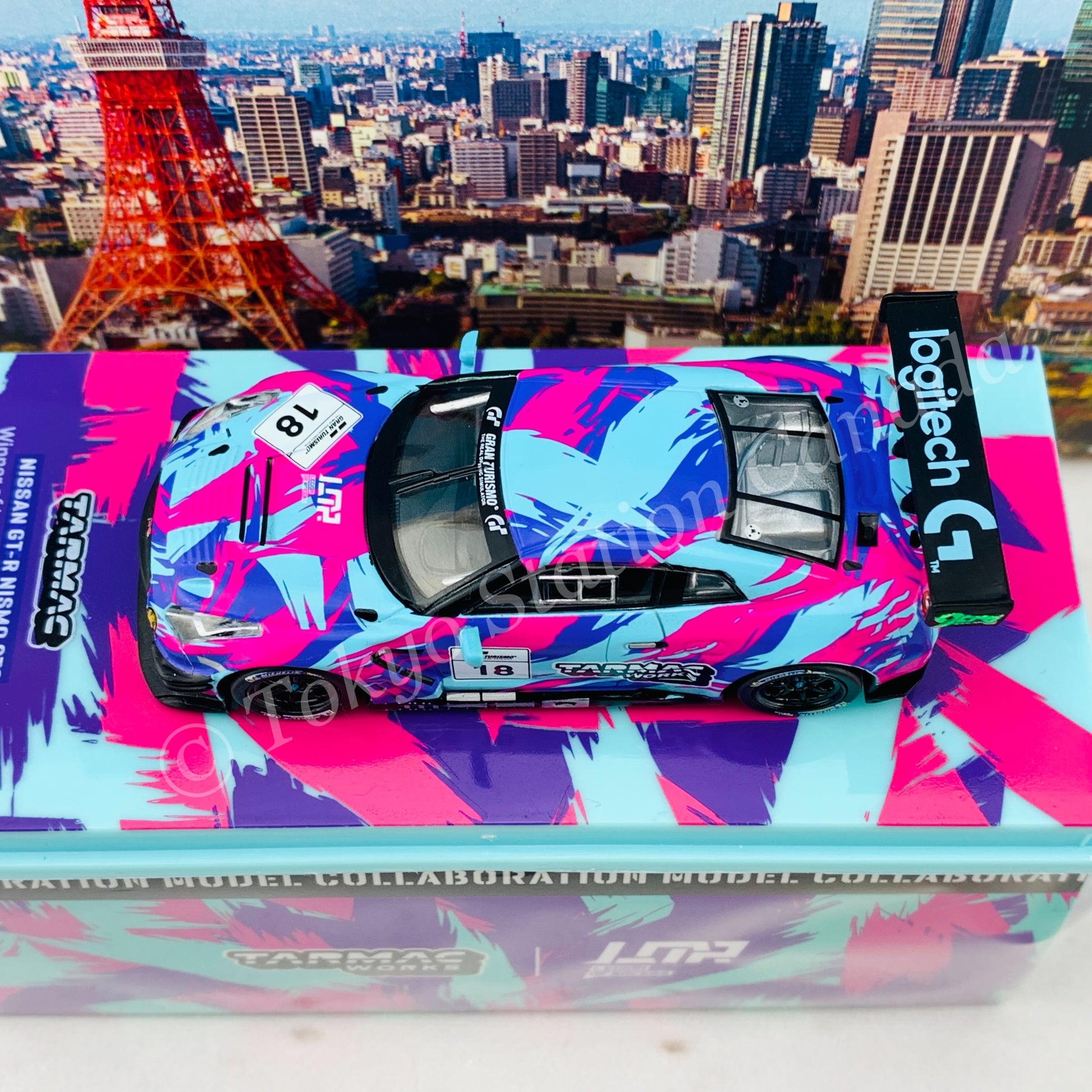 Tarmac Works 1/64 COLLAB64 Nissan GTR Nismo GT3 Winner of Legion of Racers X Tarmac Works Livery Contest 2020 T64-005-LOR