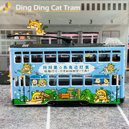 TINY 微影 52 Hong Kong Tram (6th-generation) Ding Ding Cat Light Blue/Pink ATC65222