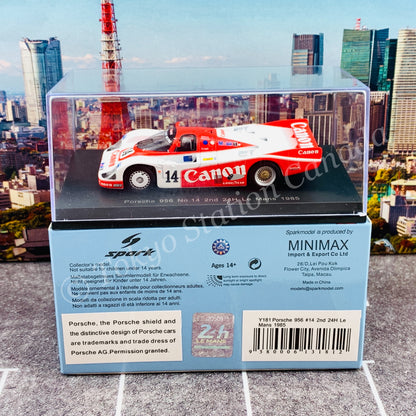 Sparky 1/64 Porsche 956 No.14 2nd 24H Le Mans 1985 J. Palmer - J. Weaver - R. Lloyd Y181
