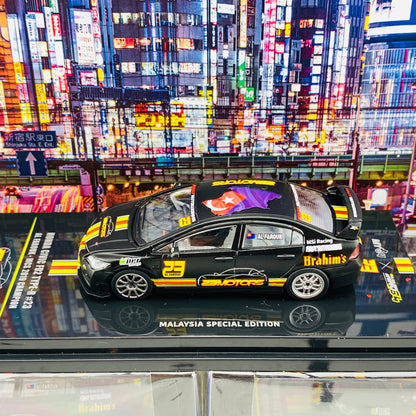 NNO64 1/64 HONDA CIVIC FD2 Type-R #23 AL FAROUK - Malaysia Championship Series 2019 Champion IN64-FD2-MCSMS