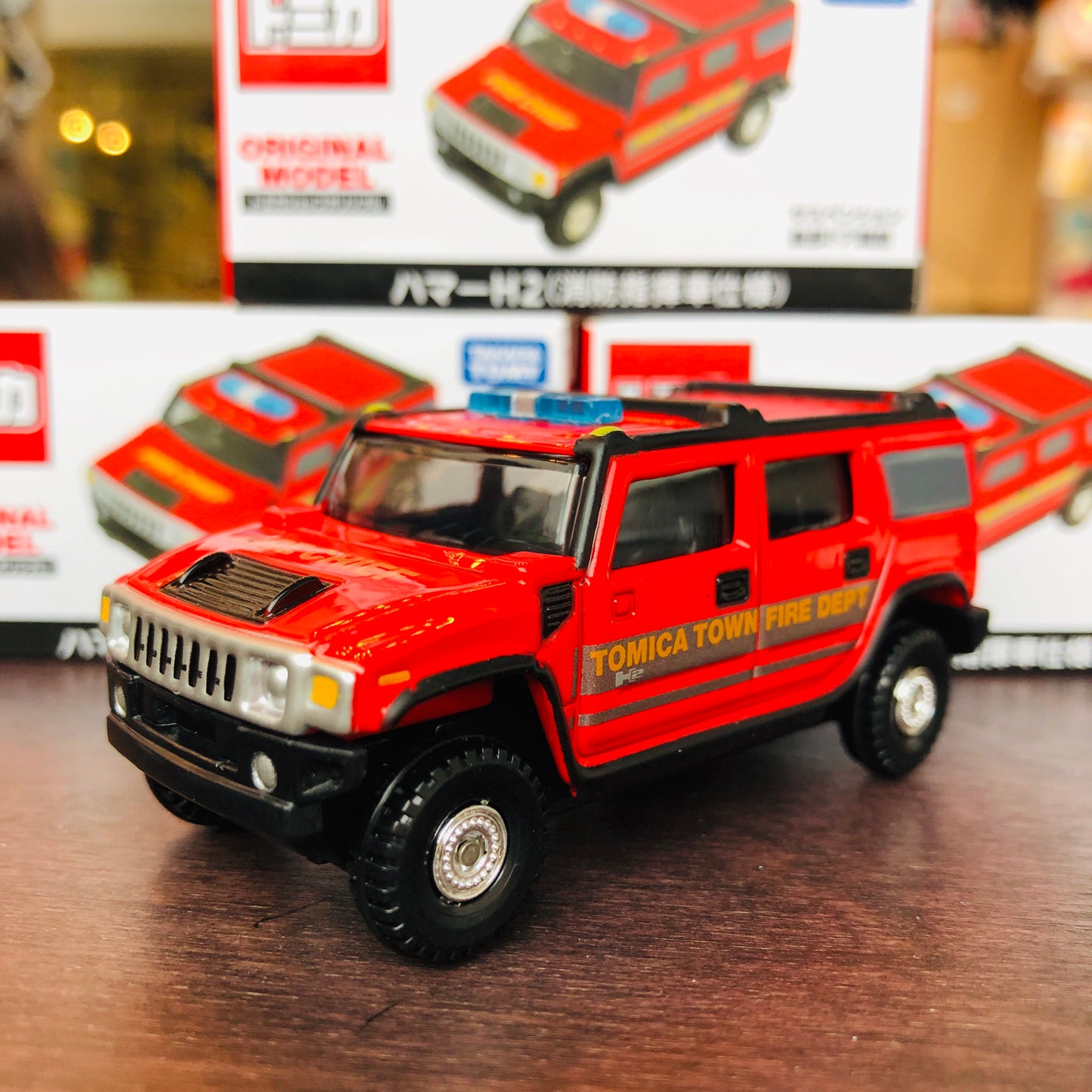 Tomica Shop Original Model Hummer H2 Fire Chef Command Vehicle