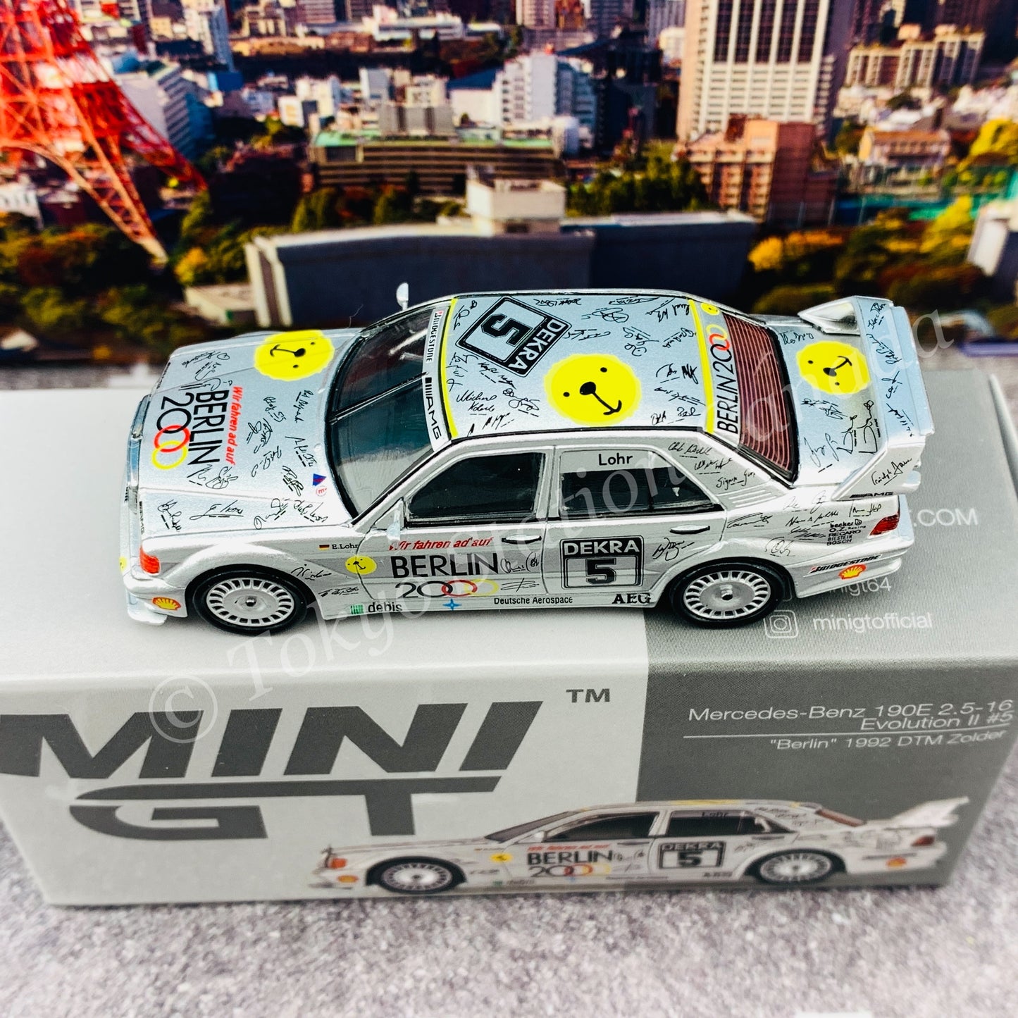 MINI GT 1/64 Mercedes-Benz 190E 2.5-16 Evolution II #5  "Berlin"  LHD MGT00196-L