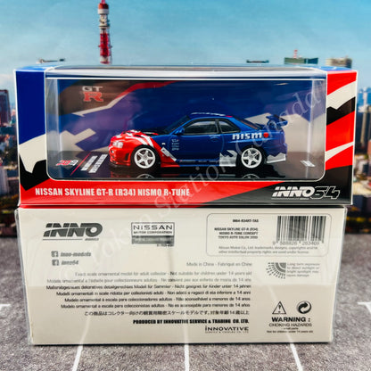INNO64 1/64 NISSAN SKYLINE GT-R (R34) NISMO R-TUNE Concept Tokyo Auto Salon 2000 IN64-R34RT-TAS