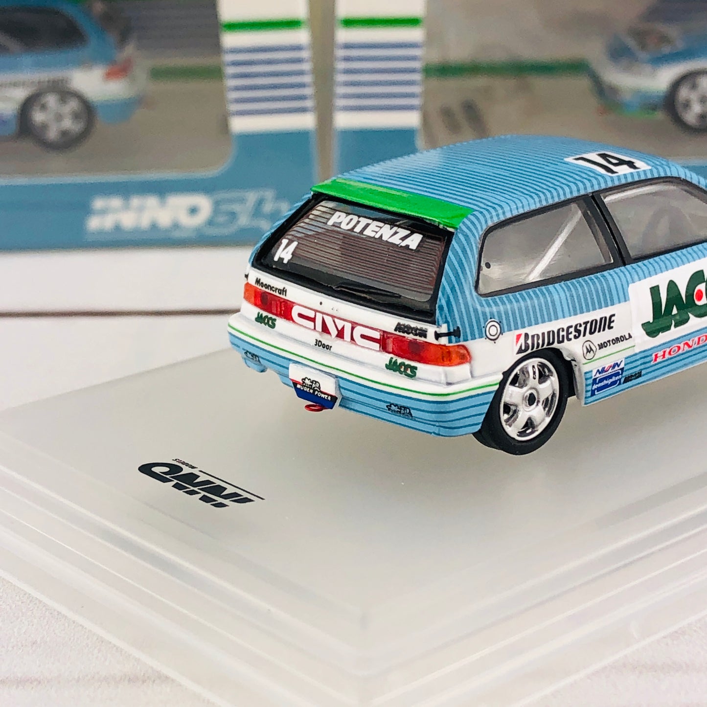 INNO64 HONDA CIVIC EF9 GR.A #14 "JACCS" JTC 1991 IN64-EF9-JAC91