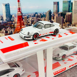 Tarmac Works 1/64 RWB 964 White with Red Stripe "2021 Tokyo Auto Salon Special" T64-037-WHT