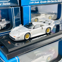 KYOSHO Beads Collection 1/64 Porsche 911 GT1 1996 Silver 06522S