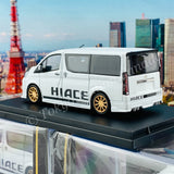 Model 1 1/64 Toyota Hiace 300 Custom version WHITE C33125