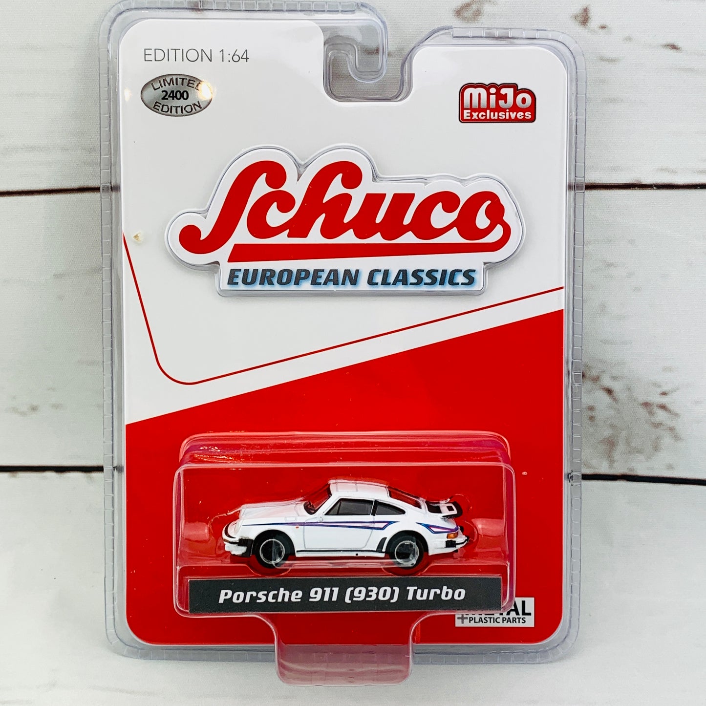 Schuco European Classics MIJO Exclusive 1/64 Porsche 911 (930) Turbo White 452024400