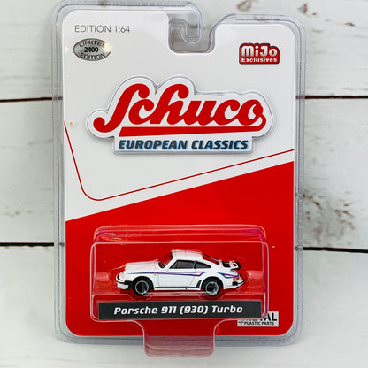 Schuco European Classics MIJO Exclusive 1/64 Porsche 911 (930) Turbo White 452024400