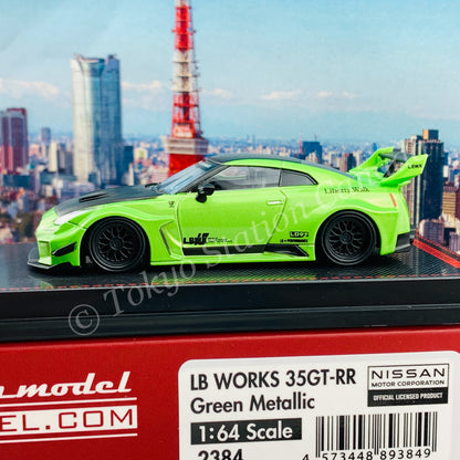 Ignition Model 1/64 LB-Silhouette WORKS GT Nissan 35GT-RR Green Metallic IG2384