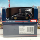 HOBBY JAPAN 1/64  SUBARU WRX STI EJ20 Final Edition with EJ20 Engine Display Model Black HJ641021FBK