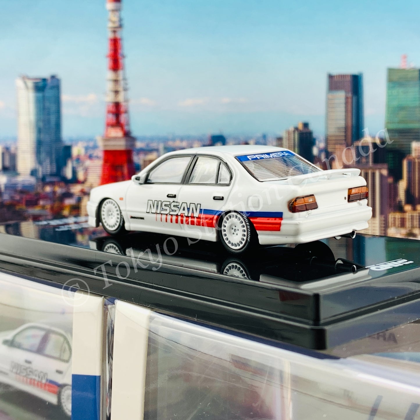 INNO64 1/64 NISSAN PRIMERA (P10) JTCC Test Car 1993 IN64-P10-TC