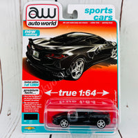 AUTO WORLD 1/64 2020 Chevy Corvette Black 849398045473