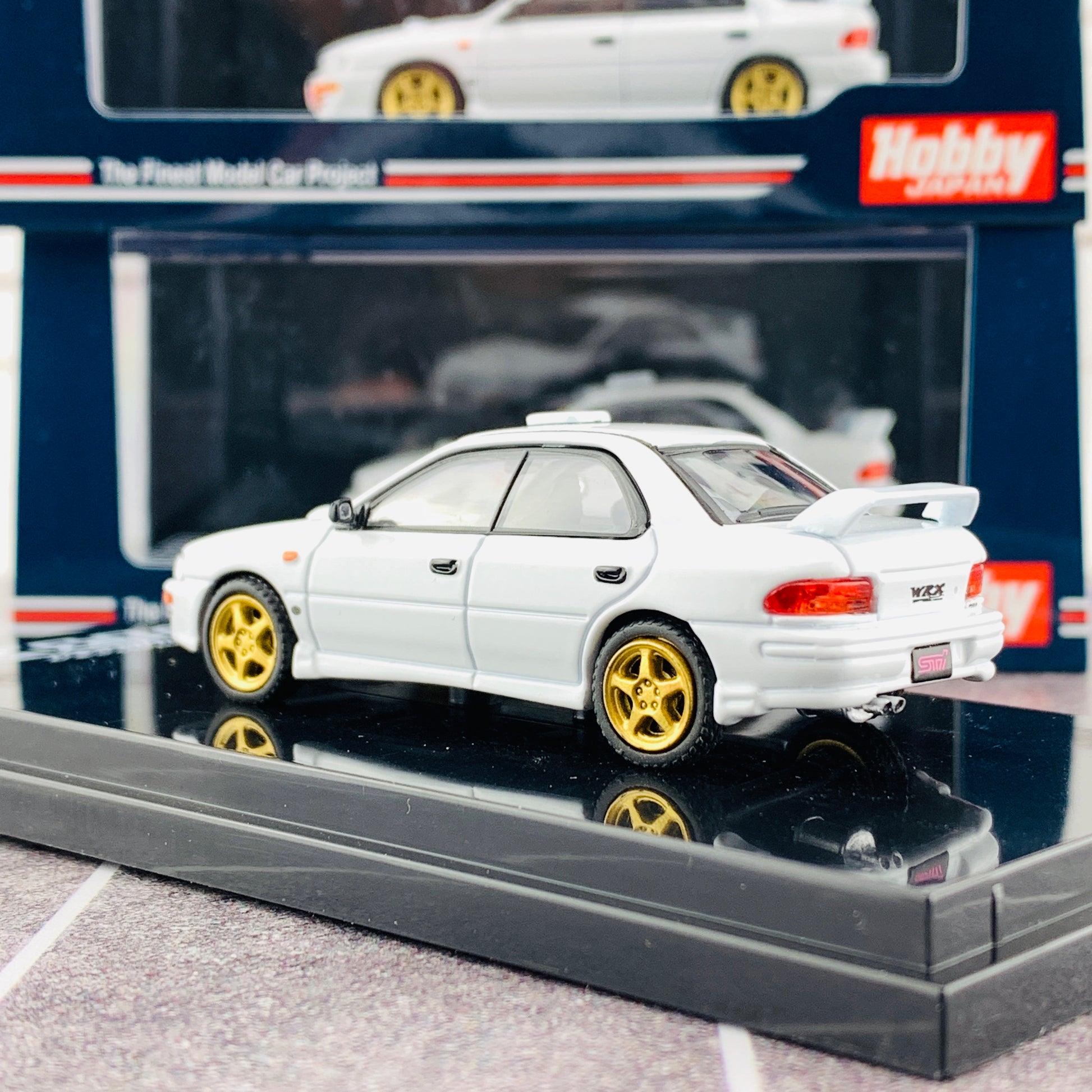 Hobby Japan 1/64 Subaru Impreza WRX GC8 Type RA STi Verion II Fether White HJ641013SW