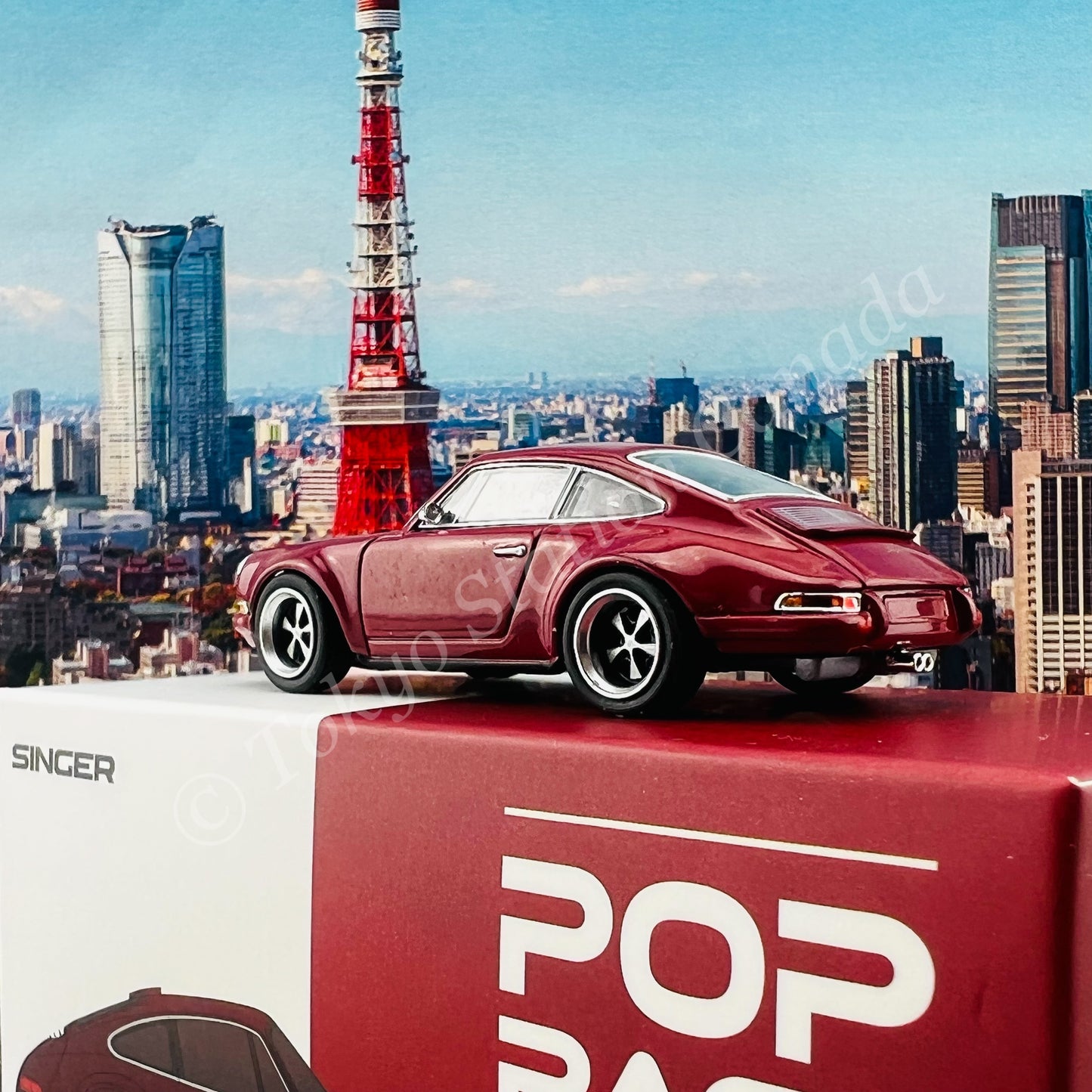 POPRACE 1/64 Singer 911 (964) RED