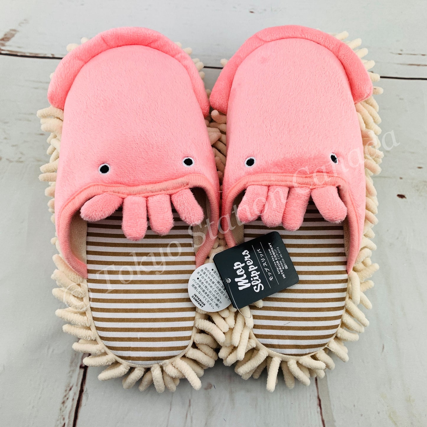 Microfiber Mop Slippers SQUID ISE-0281