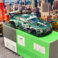 MINI GT 1/64 Bentley Continental GT3 #107 2019 Total 24 Hours of Spa M-Sport Team Bentley RHD MGT00208-R