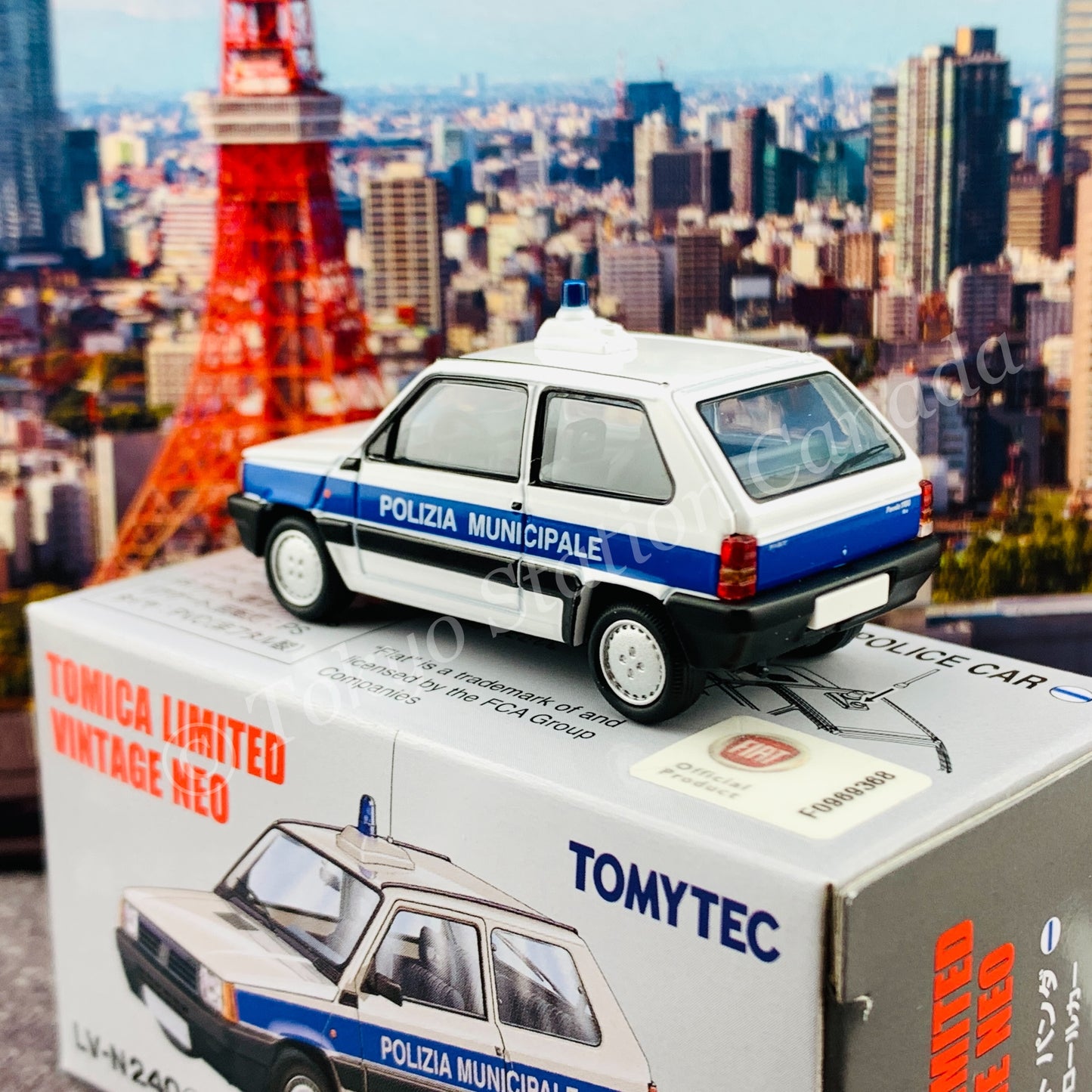 TOMYTEC Tomica Limited Vintage Neo 1/64 Fiat Panda (Police Car) LV-N240a