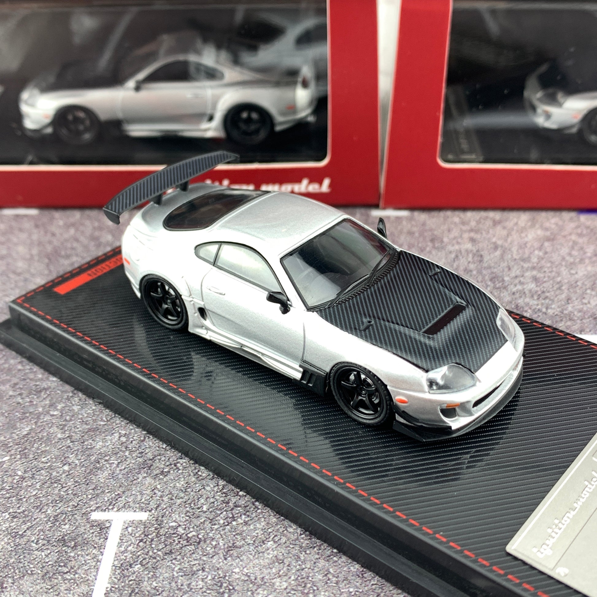 Ignition Model 1/64 Toyota Supra (JZA80) RZ Silver IG1861