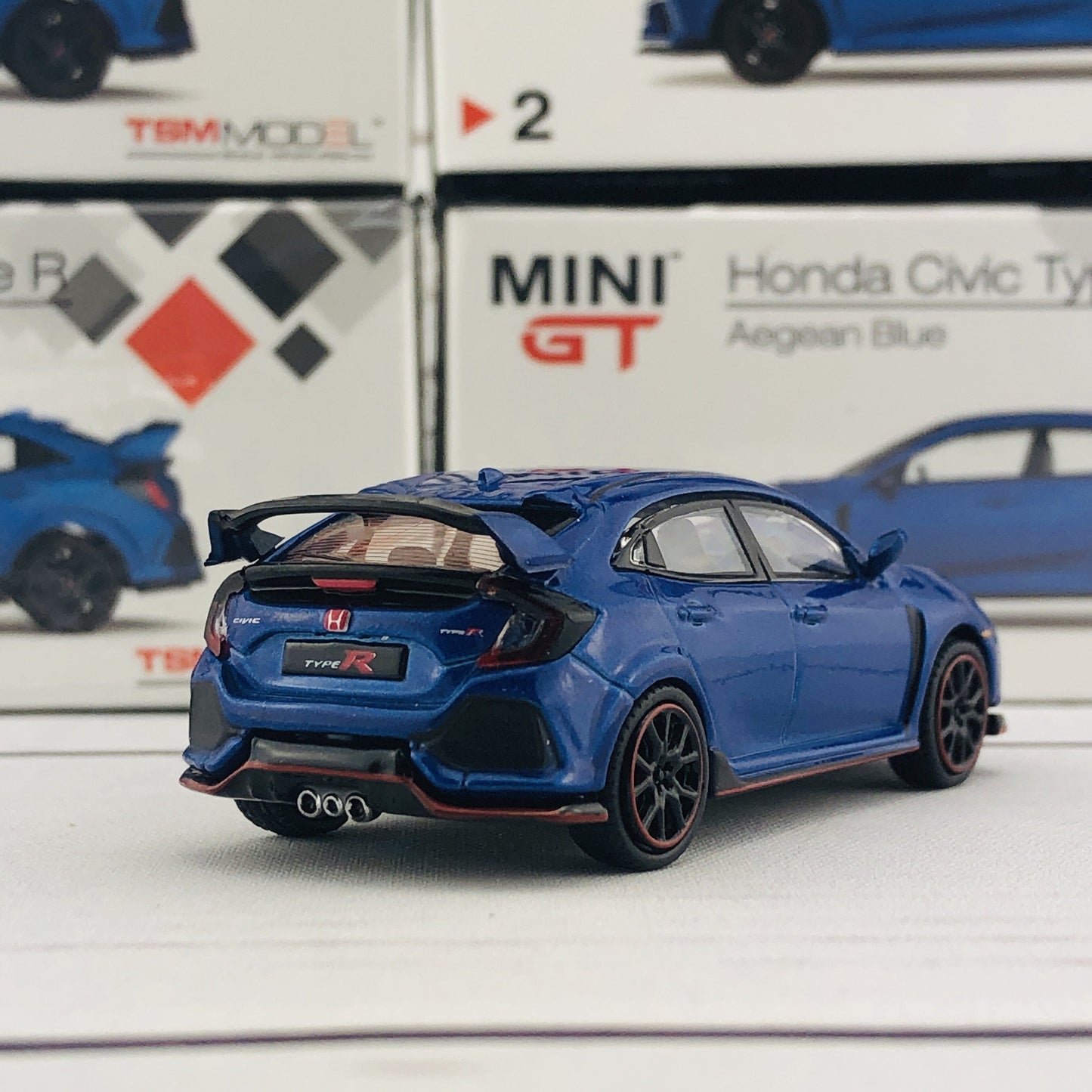 MINI GT 1/64 Honda Civic Type R (FK8) Aegean Blue (RHD) MGT00002-R