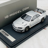 Ignition Model 1/43 Nissan Skyline GTR Mine's R34 Silver IG1816