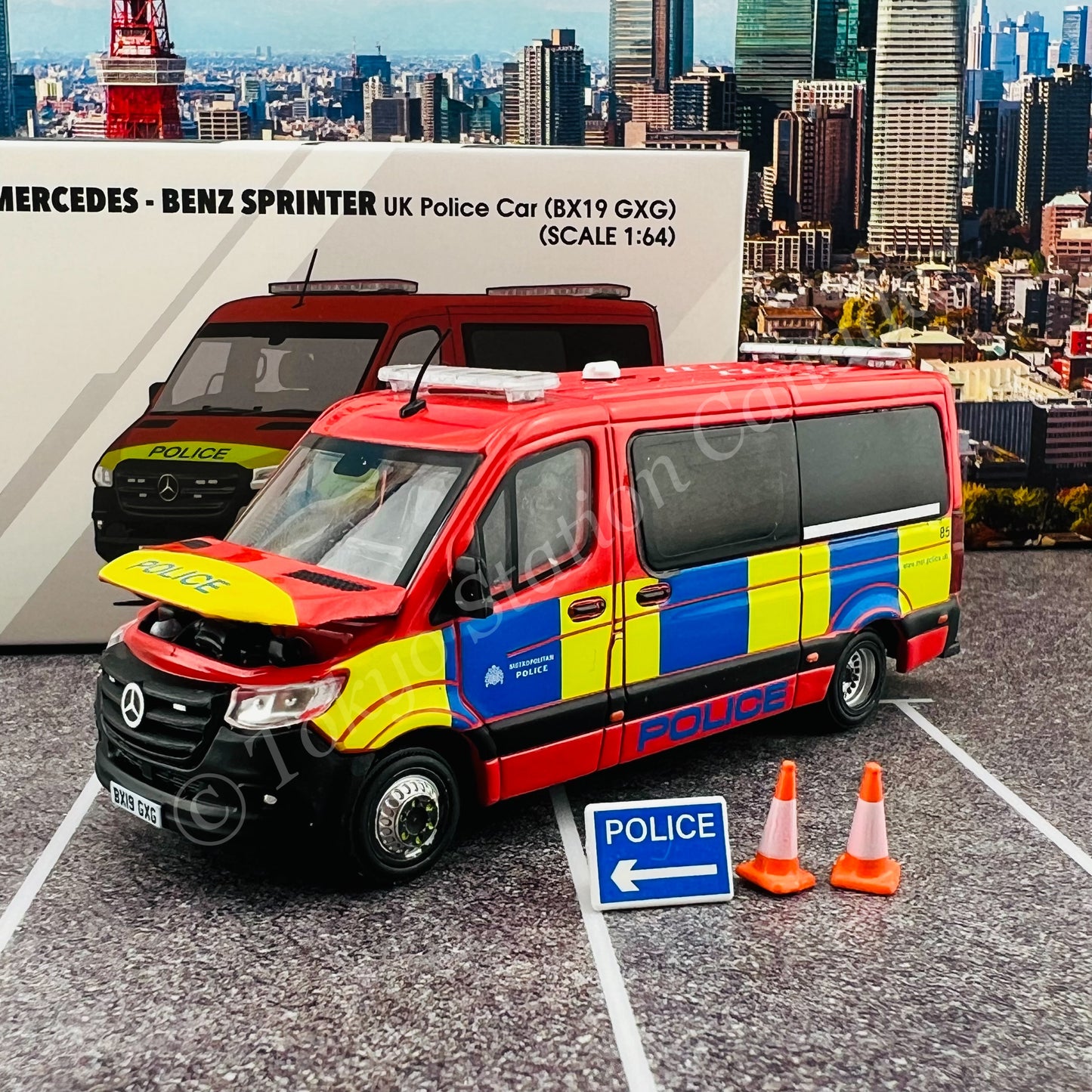 ERA CAR 1/64 52 MERCEDES - BENZ SPRINTER UK Police Car (BX19 GXG) MB22SPR5201