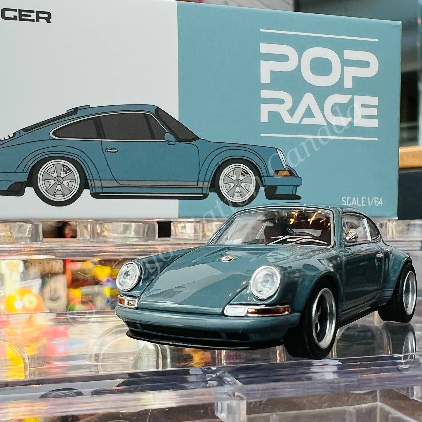 POPRACE 1/64 Singer 911 (964) Grey PA64-SGR-GRY
