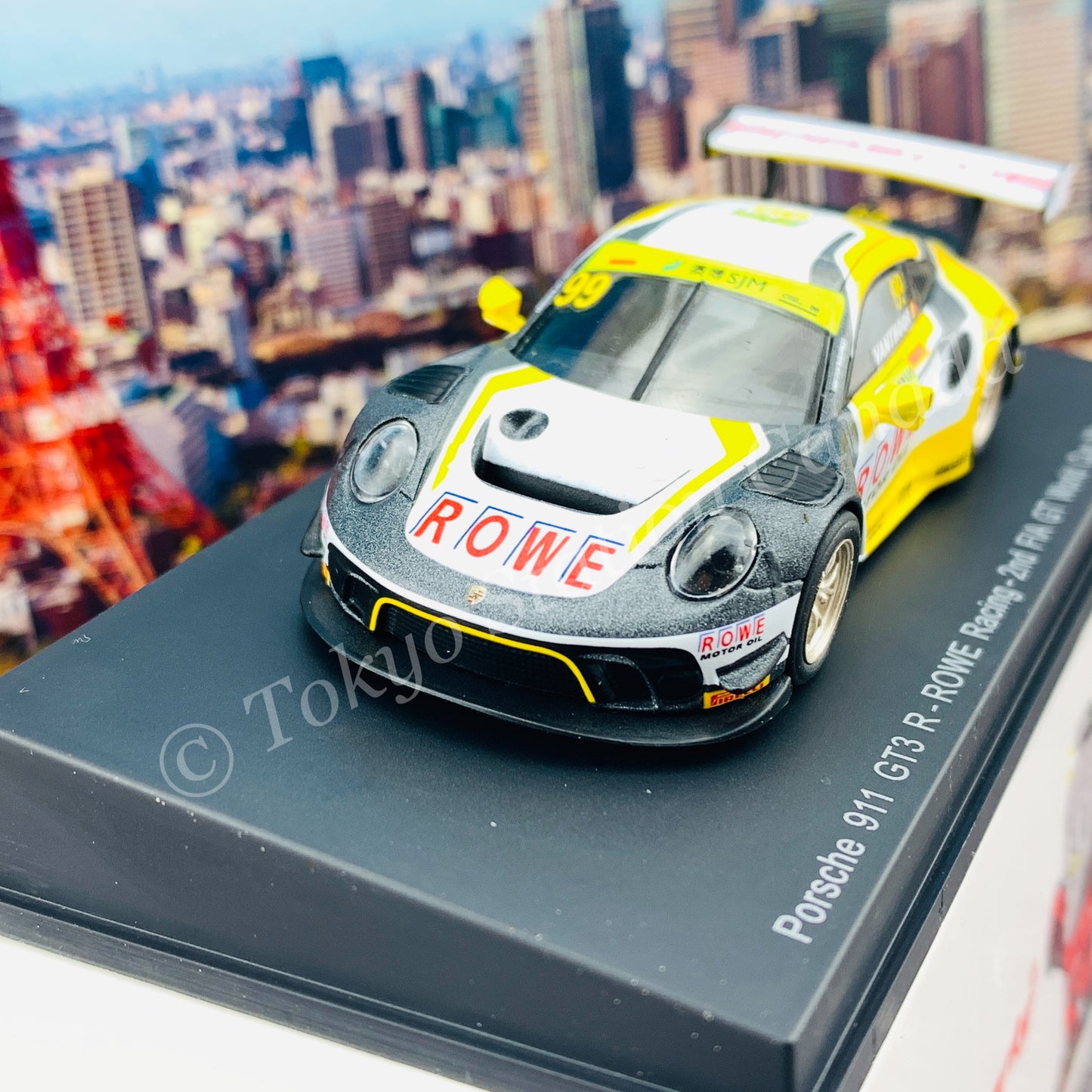 Sparky 1/64 PORSCHE 911 GT3 R NO.99 ROWE RACING 2ND FIA GT WORLD CUP MACAU 2019 LAURENS VANTHOOR Y166