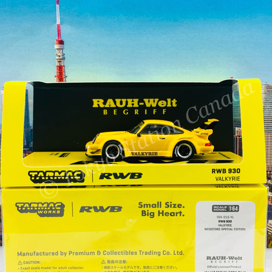 Tarmac Works 1/64 HOBBY64 - RWB 930 Valkyrie T64-015-YL