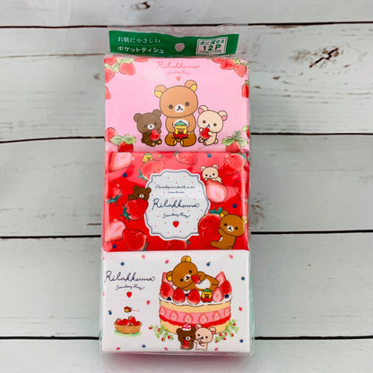 Hayashi Rilakkurma Pocket Size Tissue x 12 Packs