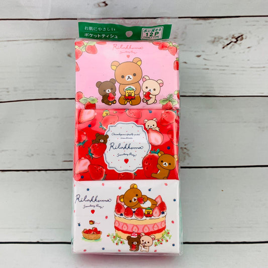 Hayashi Rilakkurma Pocket Size Tissue x 12 Packs