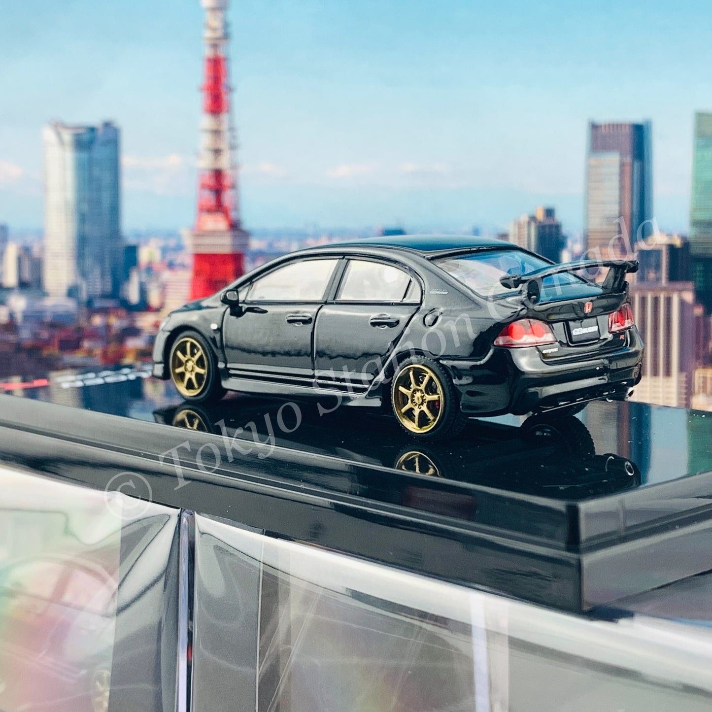 HOBBY JAPAN 1/64 Mugen Civic TYPE R (FD2) Crystal Black HJ641003MBK
