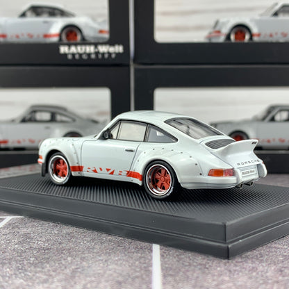 MODEL COLLECT 1/60 For Porsche RWB 930 Ducktail Wing Pearl White MC640002C