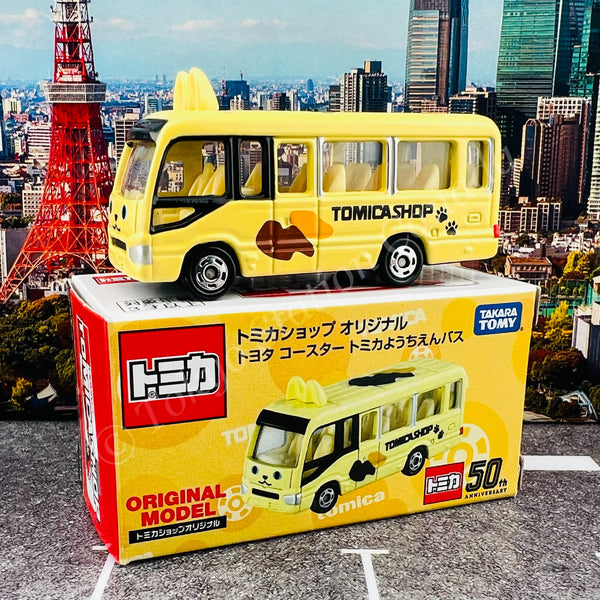 TOMICA TAKARA TOMY ORIGINAL MODEL - TOMICA SHOP - TOYOTA COASTER YOSCHIEN BUS TOMICA TAKARA TOMY ORIGINAL MODEL - TOMICA SHOP - TOYOTA COASTER YOSCHIEN BUS