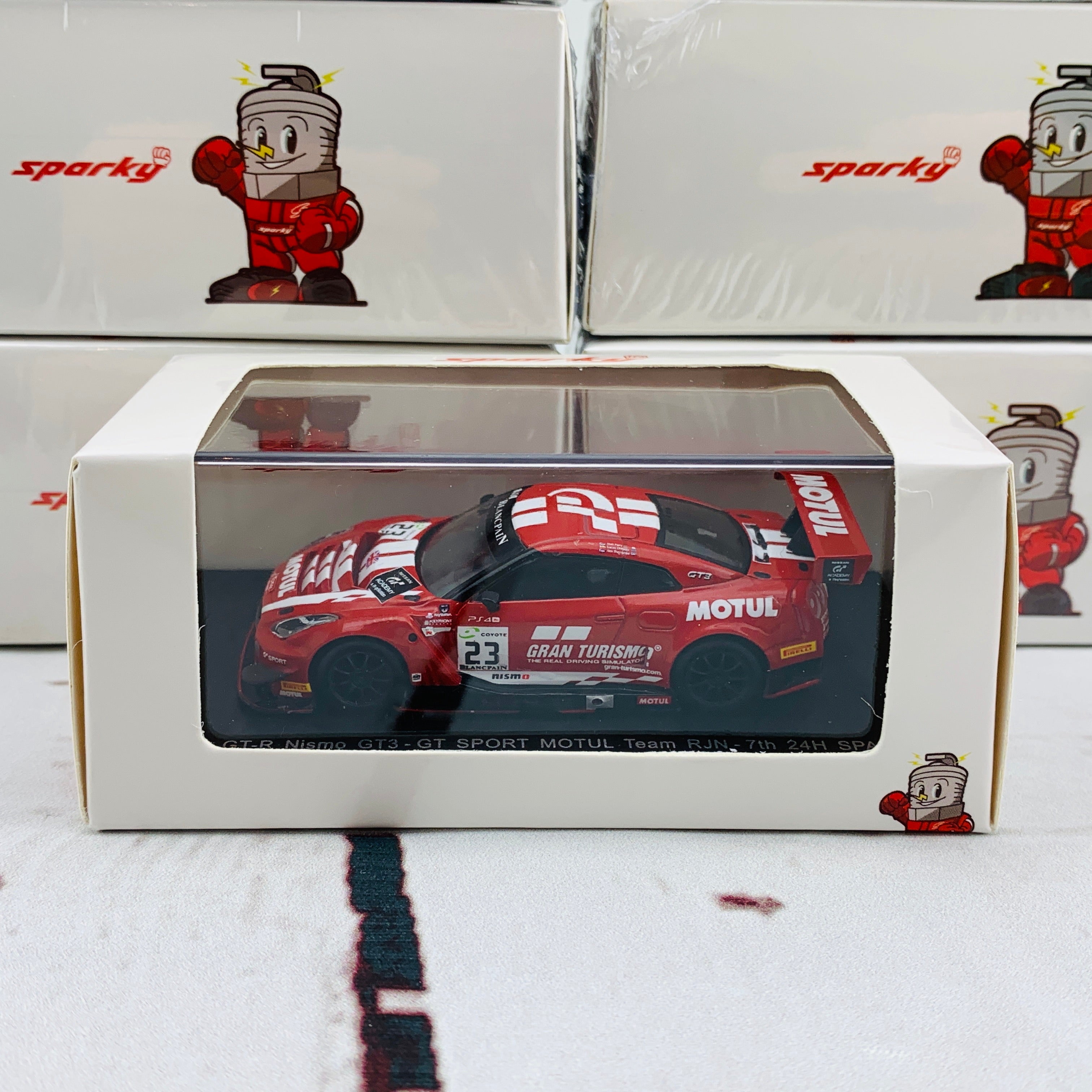 Sparky 1/64 NISSAN GTR NISMO GT3 NO.23 GT SPORT MOTUL TEAM RJN 7TH