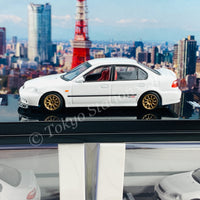 INNO64 1/64 HONDA CIVIC FERIO Vi-RS "JDM MOD VERSION" Championship White With extra wheels and extra decals IN64-EKS-WHI