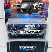 Tarmac Works 1/64 Global Collection Mercedes-Benz C63 AMG Coupé Black Series Police Car T64G-009-PC