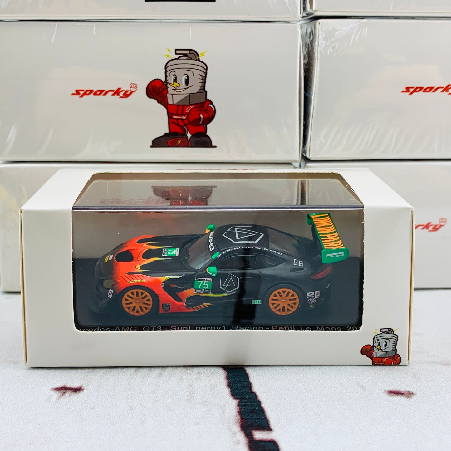 Sparky 1/64 Mercedes-AMG GT3 - SunEnergy1 Racing - Petitl Le Mans 2017 T. Vautier - K. Habul - D. von Moltke Y158