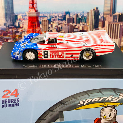 Sparky 1/64 Porsche 956 No.8 3rd 24H Le Mans 1986 G. Follmer - J. Morton - K. Miller Y176