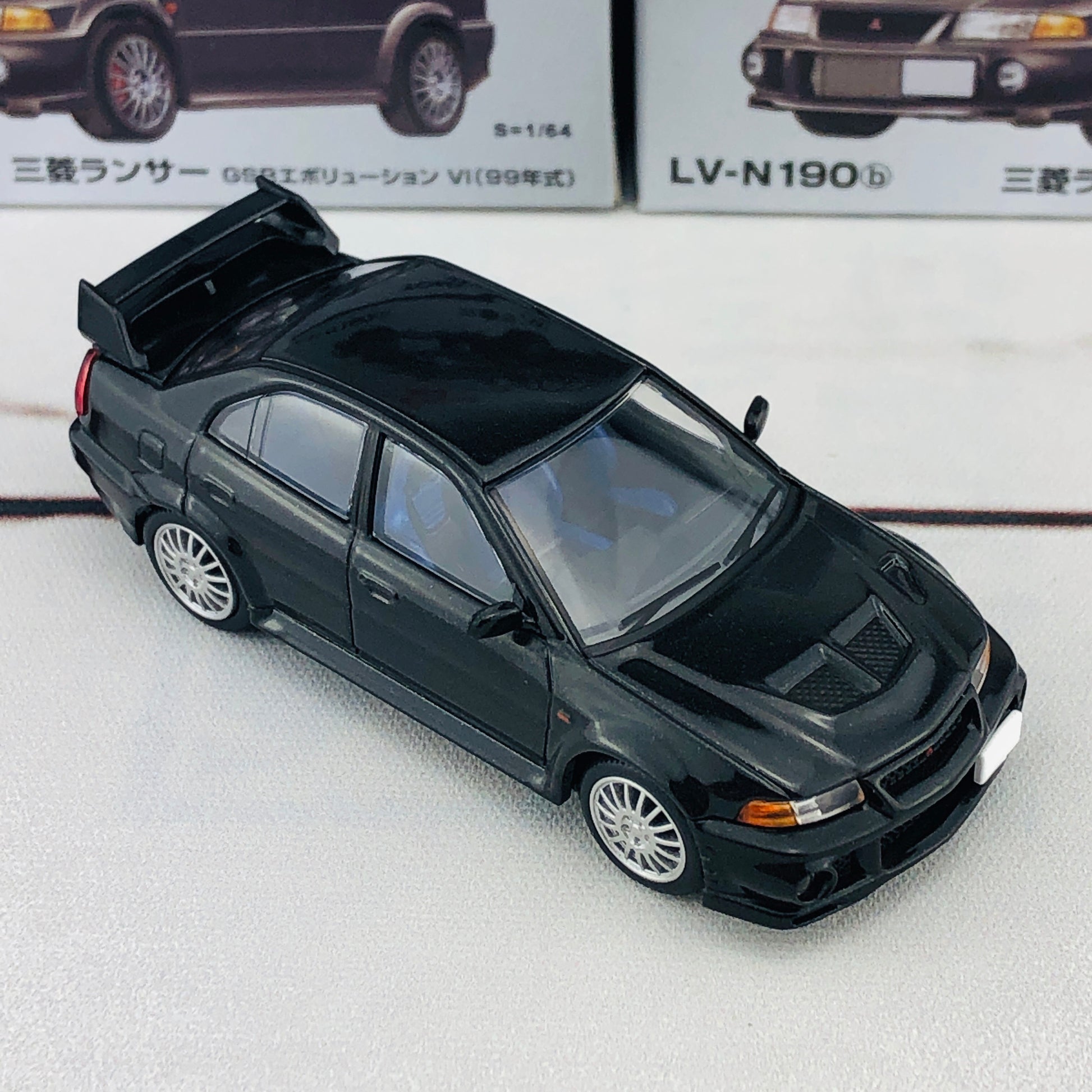 Tomica Limited Vintage Neo Mitsubishi Lancer Evolution VI GSR Black (1999) LV-N190b