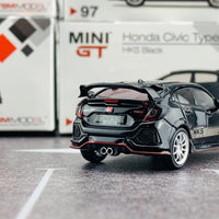 MINI GT 1/64 Honda Civic Type R (FK8) HKS Black (RHD) MGT00097-R