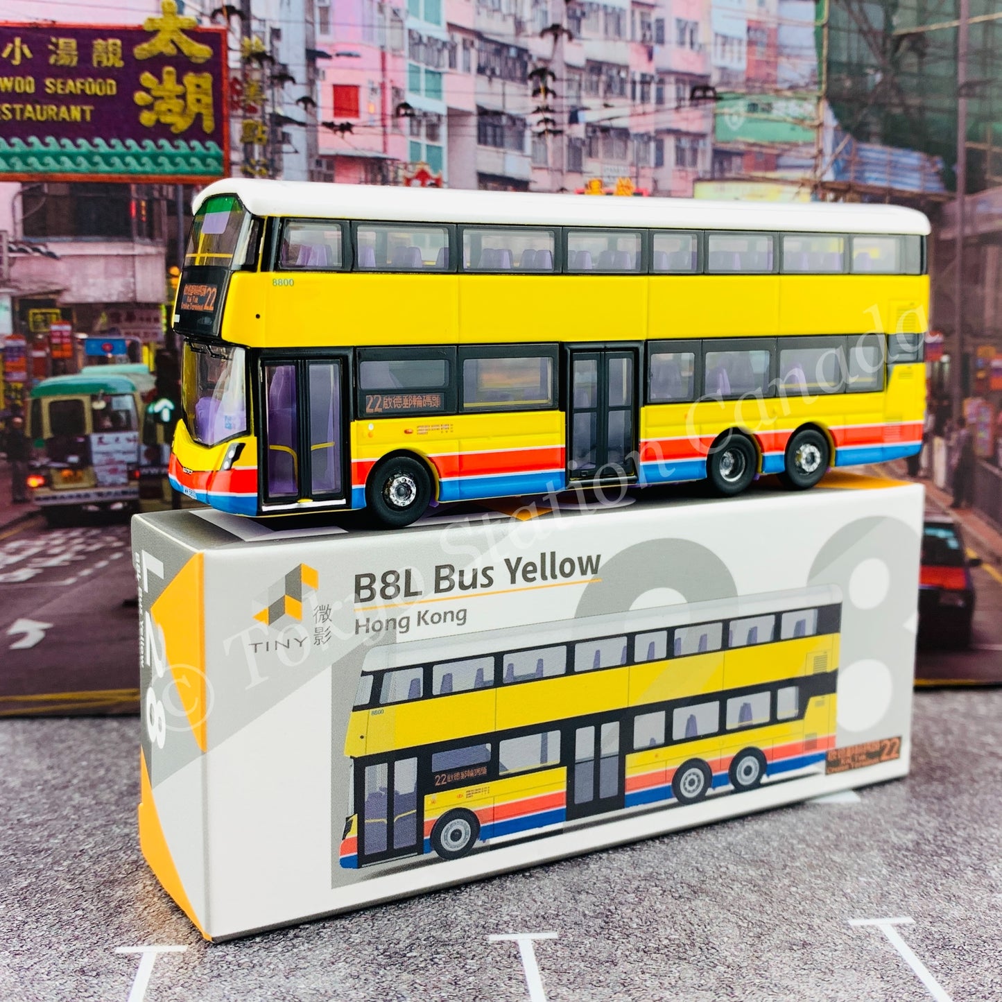 TINY 微影 L28 B8L Bus Yellow (Kai Tak Cruise Terminal 22 啟德郵輪碼頭) ATC64905