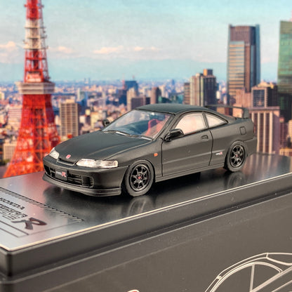 POP RACE x INNO 1/64 Honda Integra DC2 Type R Matt Black Edition PR64-DC-SB