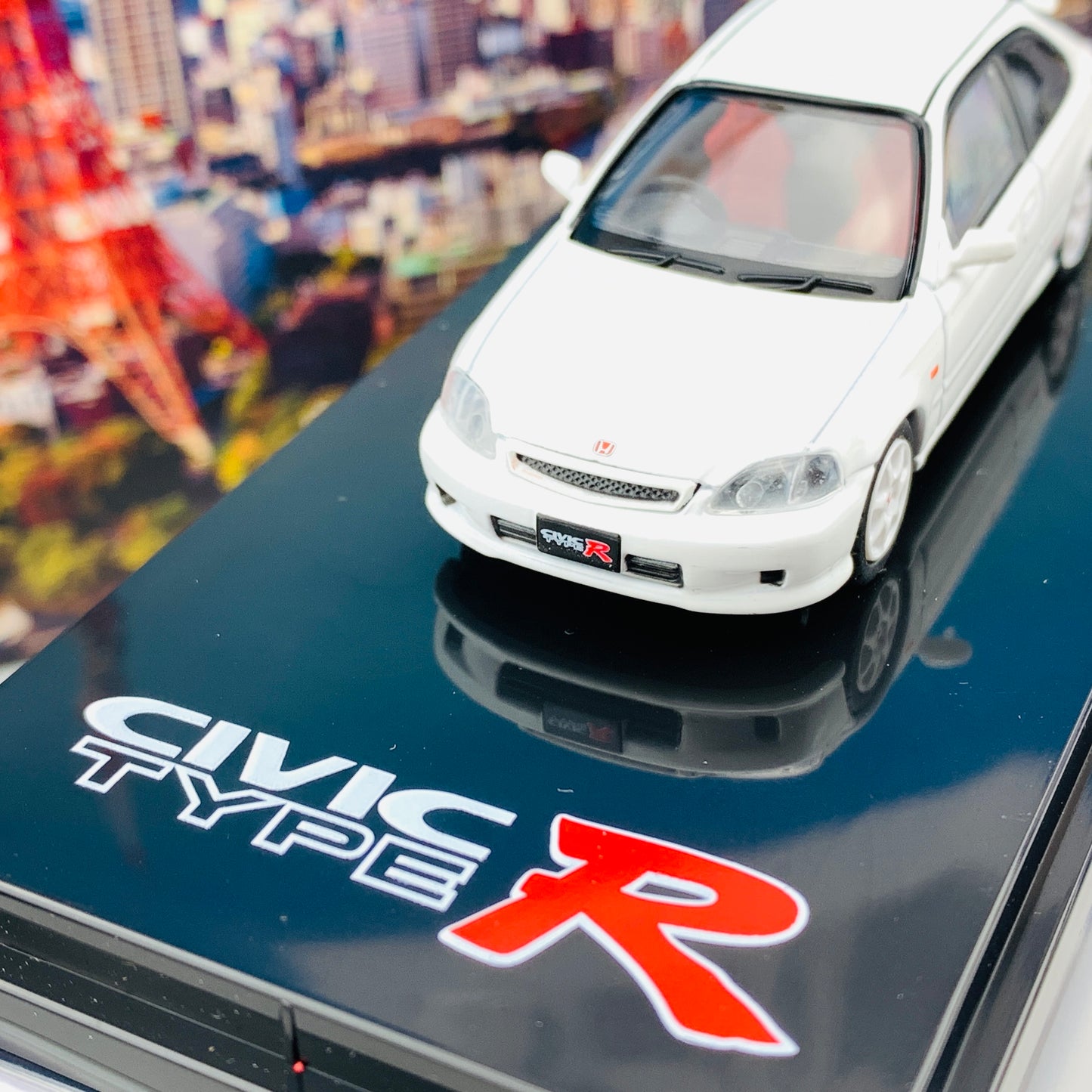 HOBBY JAPAN 1/64 Honda Civic TYPE R EK9 2000 CHAMPIONSHIP WHITE HJ641016W