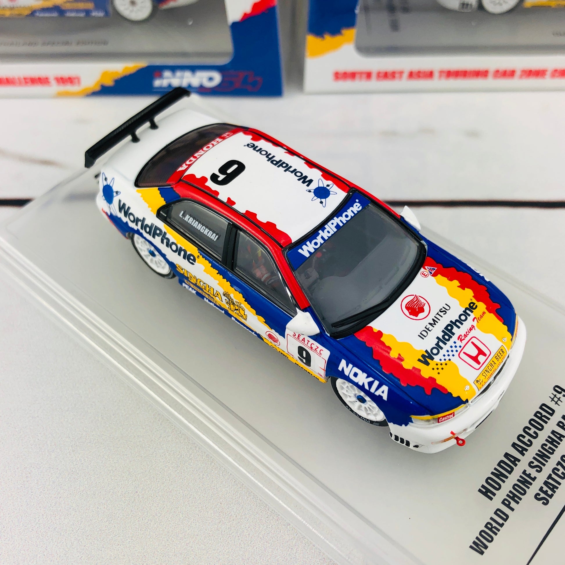 INNO64 Honda Accord CD6 #9 "World Phone Singha Racing Team" SEATCZC 1997 Thailand Special Edition IN64-CD6-SEATCZC